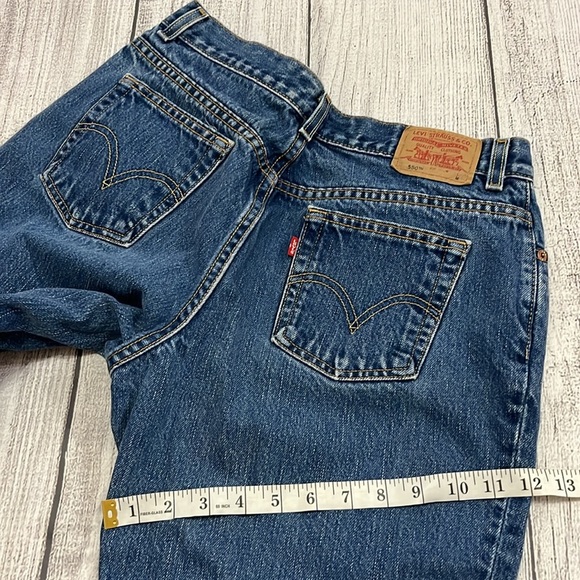 Levi’s 550 Vintage Relaxed Fit Tapered Leg Denim Women’s Jeans Size 14 Petite - Picture 11 of 12